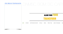 Desktop Screenshot of drbrianthomason.com