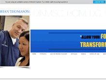 Tablet Screenshot of drbrianthomason.com